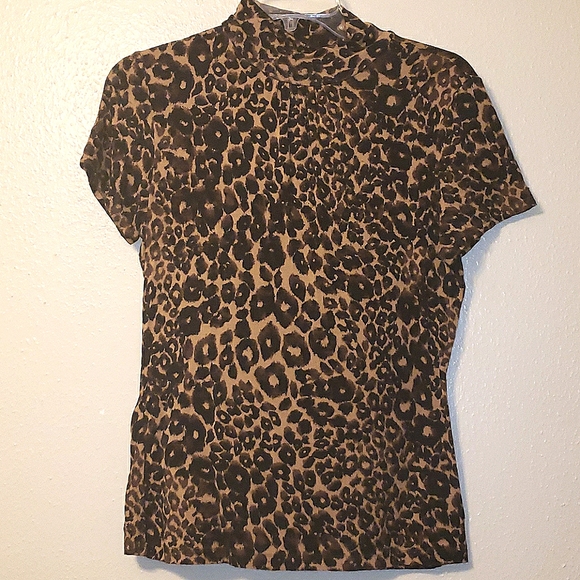leopard stretch tee - Picture 1 of 4
